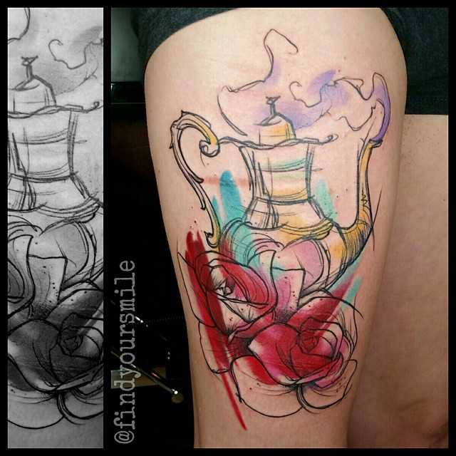 A Little Alice In Wonderland #Watercolor #Watercolortattoo… | Flickr 640_x_640_jpg