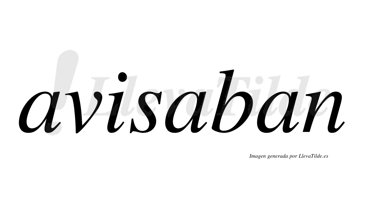 Avisaban