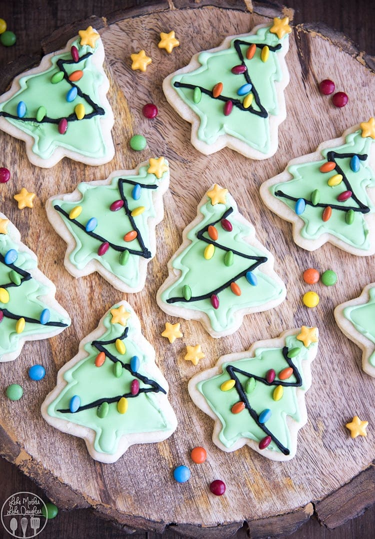 Christmas Tree Sugar Cookie Decorating Ideas