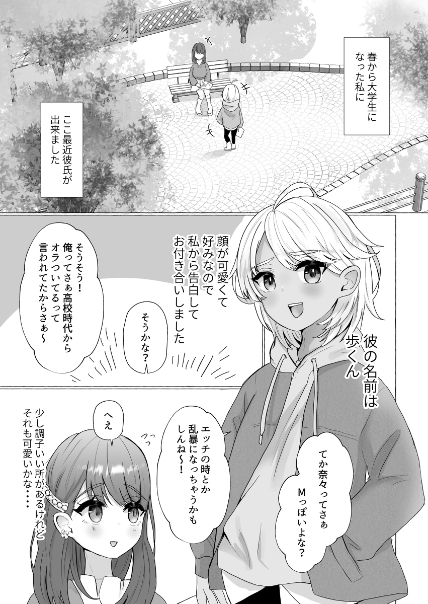 uwaki mono no kareshi ni seisai wo! anaru ni peniban wo tsukkomi do M ni mesu ochi w