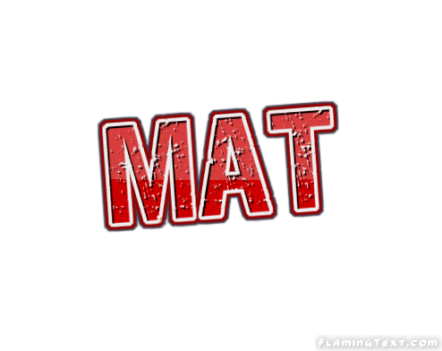 Mat Logo Free Name Design Tool Von Flaming Text