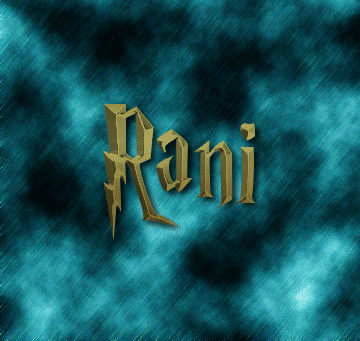 Rani Logo Free Name Design Tool From Flaming Text