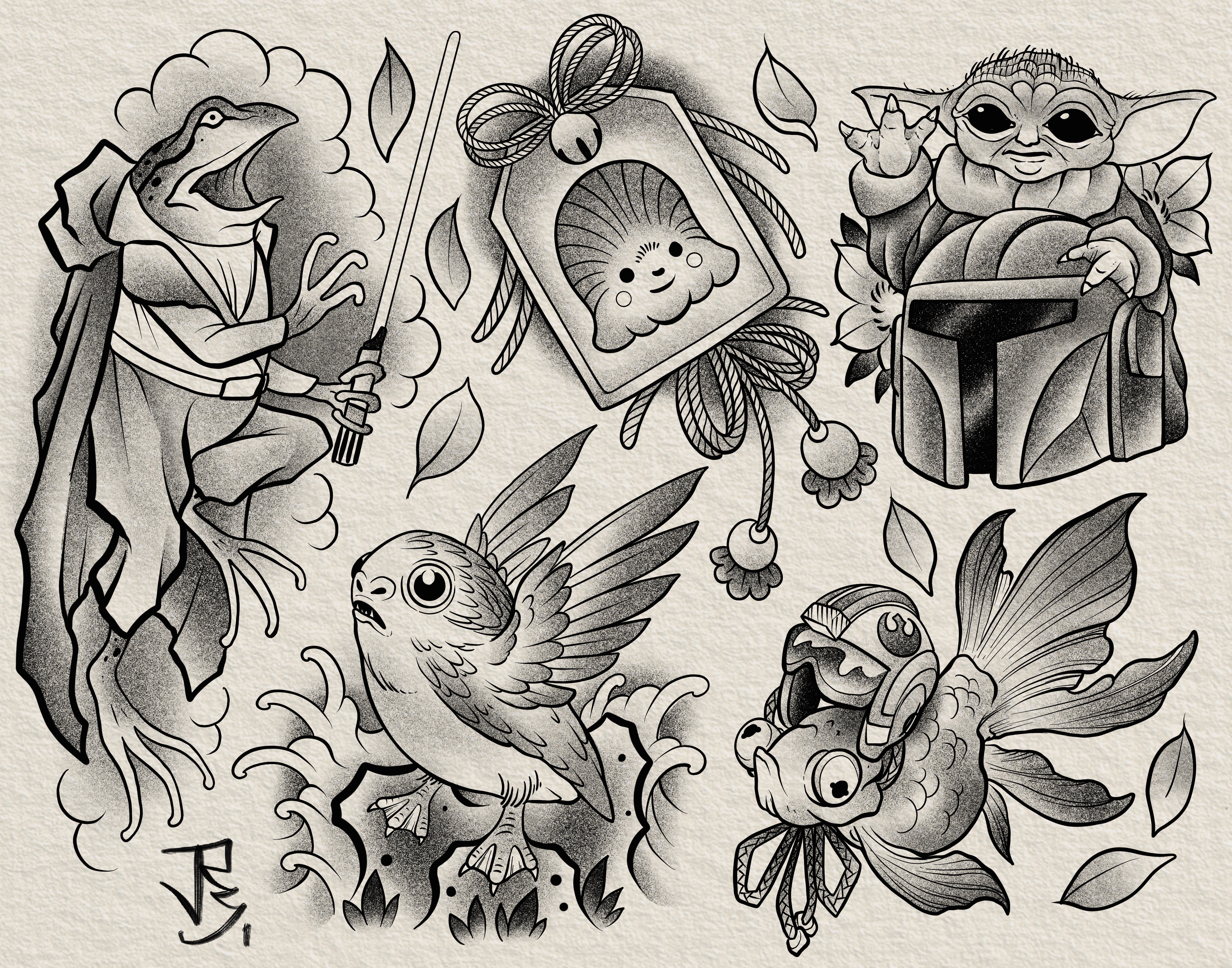 Star Wars Flash Day — Lucky Bird Tattoo 3300_x_4200_jpg