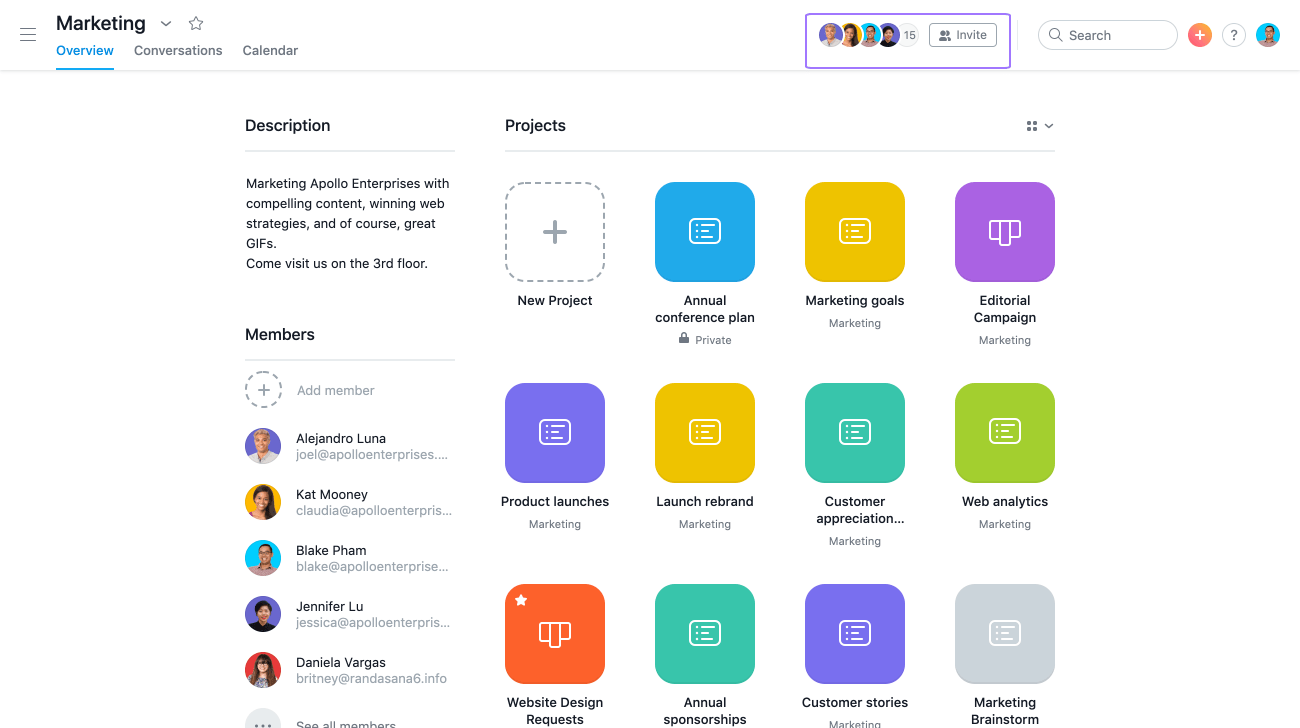 Adding Managing Team Members Product Guide Asana