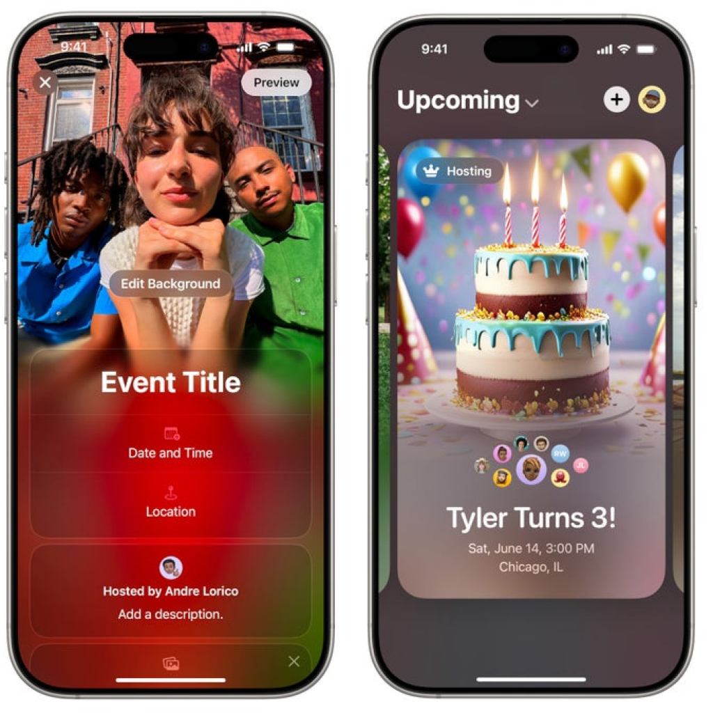 Apple выпустила новое приложение для создания приглашений на мероприятия