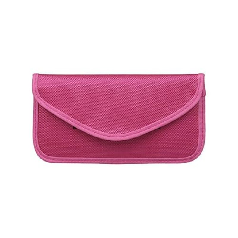 Faraday Bag RFID Signal Jammer Blocking Holder Shield Pouch Cage Box Wallet Anti-Theft Fob Case for Cell Phone Privacy Protection and Car Key FOB Anti-Hacking (Rose Red)
