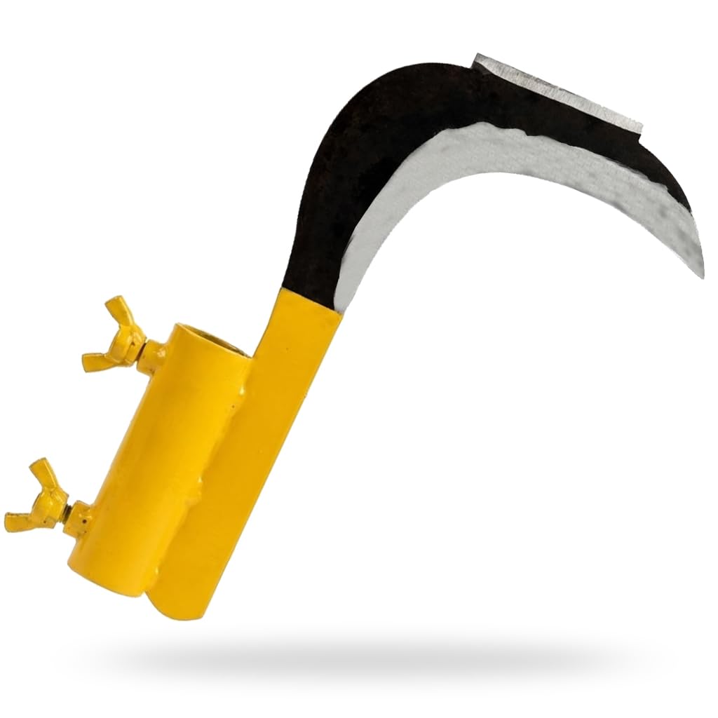 Heavy Duty Handmade Sickle Cutter Head with Screw | Branch Cutter Head for Tree Branch Cutting, Grass Cutting & Fruit Plucking | Agriculture, Farming & Garden Tool
