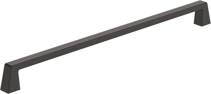 Amerock BP55284BBR | Black Bronze Cabinet Pull | 12-5/8 in (320 mm) Center-to-Center Cabinet Handle | Blackrock | Drawer Pull | Kitchen Cabinet Handle | Furniture Hardware