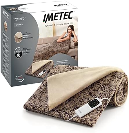 Imetec Couverture Chauffante Adapto Velvet Jacquard – P…
