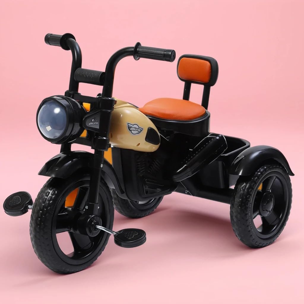 eHomeKart Himalayan Kids Tricycle – Front Headlight, Musical – 1 Year to 5 Years – Trike for Indoor and Outdoor – Up to 30 Kgs – Made in India, Black eHomeKart Himalayan Kids Tricycle – Front Headlight, Musical – 1 Year to 5 Years – Trike for Indoor and Outdoor – Up to 30 Kgs – Made in India, Black