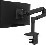 Ergotron – LX Monitor Arm, Single Monitor Desk Mount – fits Flat Curve…