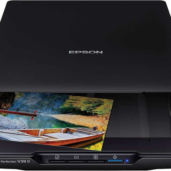 Epson – Perfection V39 II – Color Photo and Document Flatbed Scanner -…