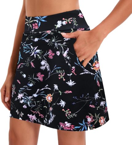 Oyamiki Women’s Active Athletic Skort Lightweight Tennis Skirt Perfect for Running Training Sports Golf