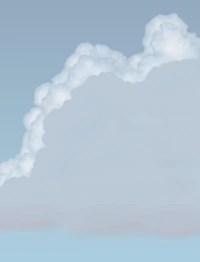 как рисовать облака в фотошопе