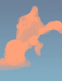 как рисовать облака в фотошопе