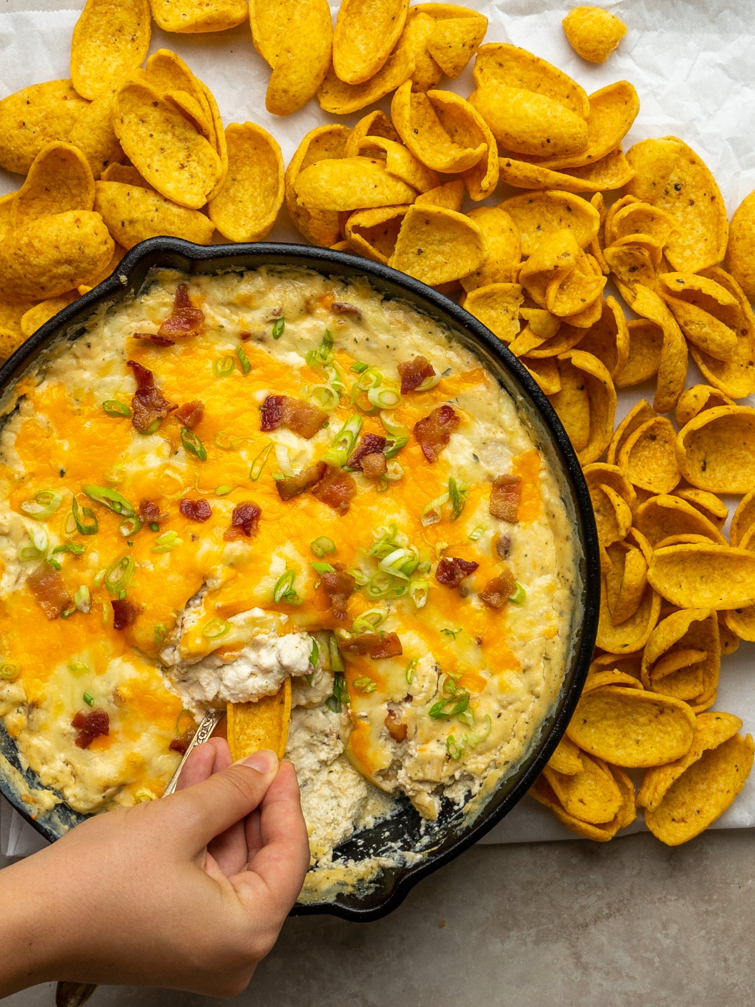 Bacon Ranch Chicken Cheese Dip