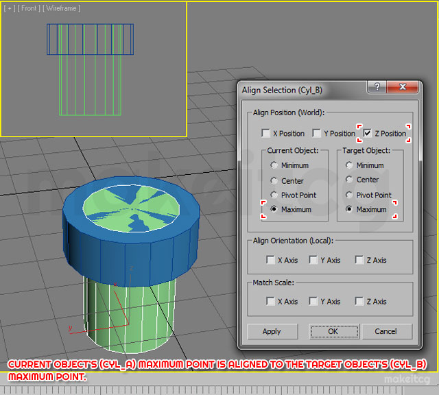How To Use Align Tool In 3ds Max