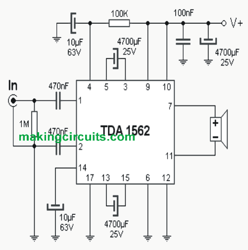 Class H Audio Amplifier Circuit Diagram - Circuit Diagram