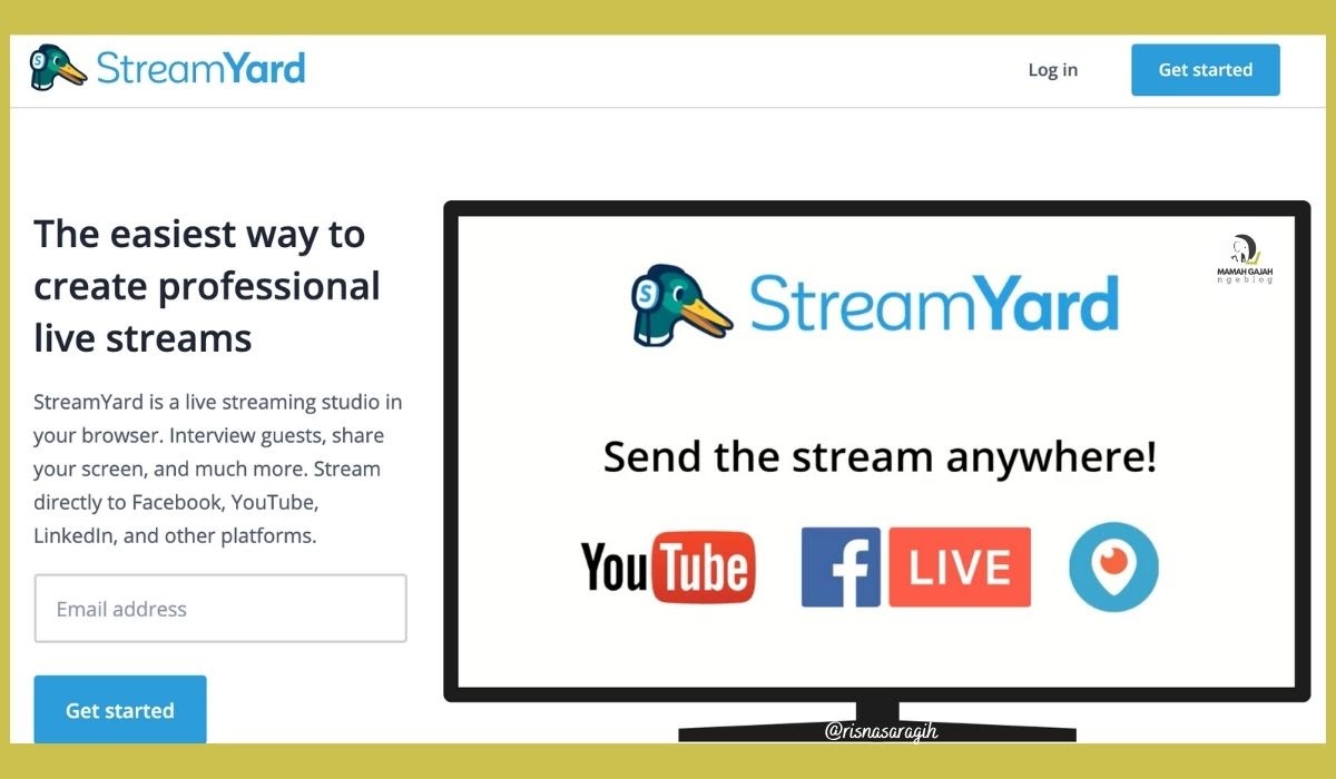 StreamYard, Mudahnya Siaran Langsung Tanpa Instal Aplikasi