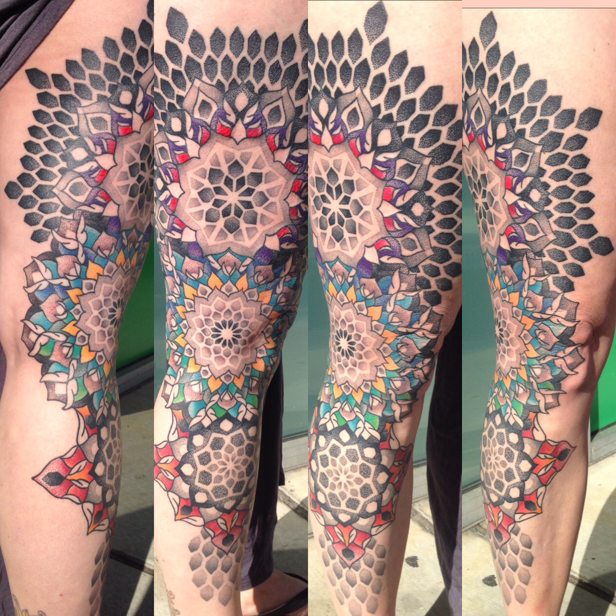 Mandala Leg Sleeve | Mary Jane Tattoo - Dotwork Artist - Artlien Gypsy 1264_x_1264_jpg