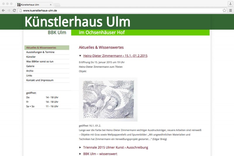 Internet Kunstlerhaus Ulm Maschuthi Ko Buro Fur Gestaltung