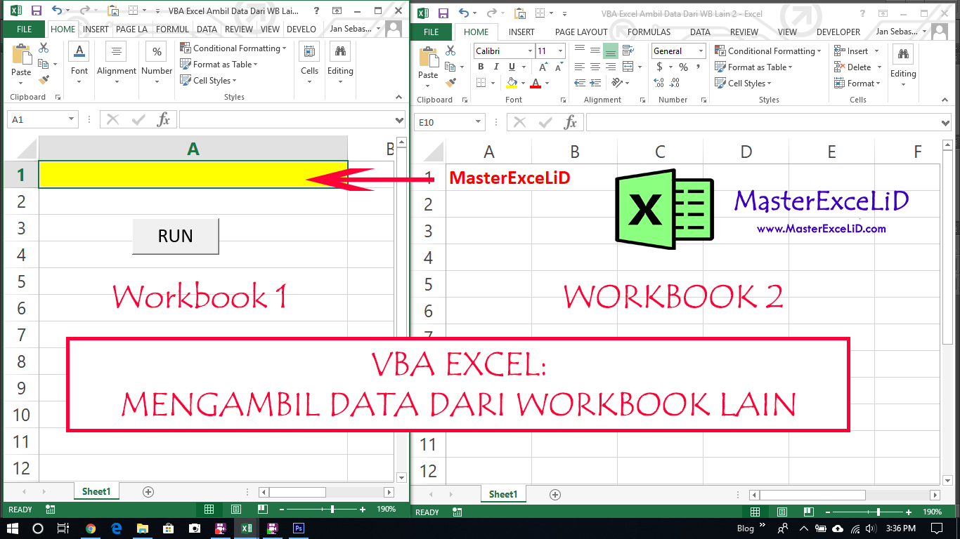 Belajar VBA Excel: Cara Mengambil Data Dari Workbook Lain
