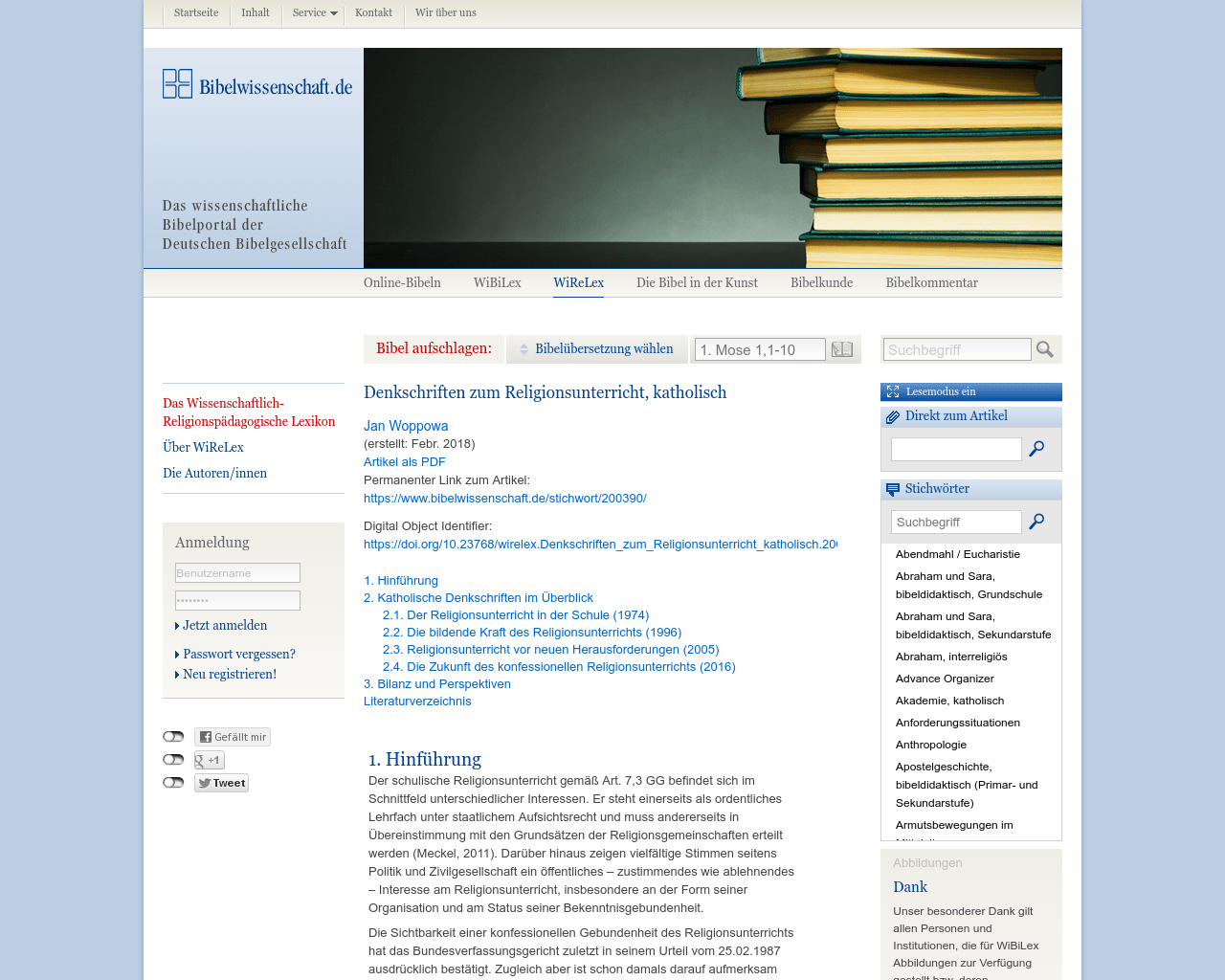 Denkschriften Zum Religionsunterricht Katholisch Material