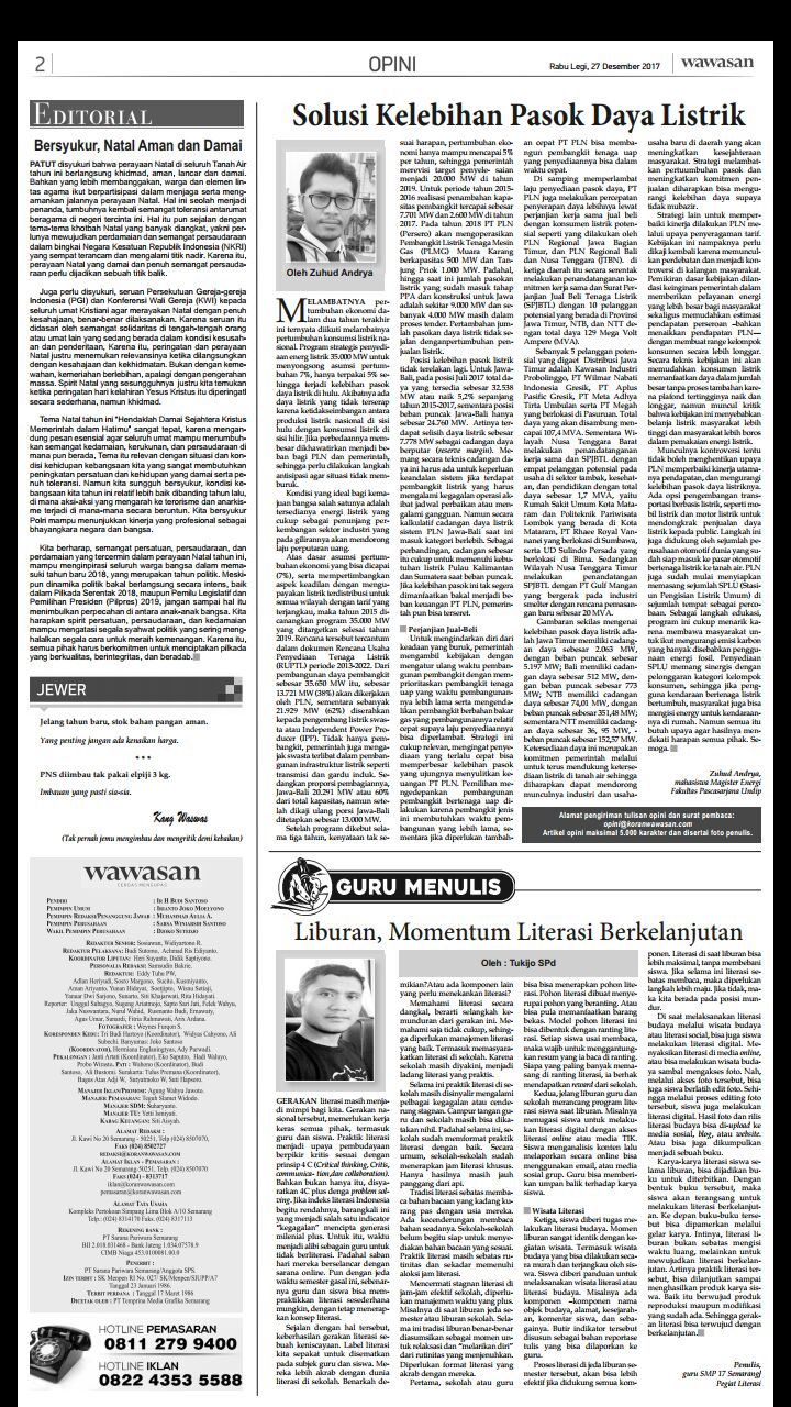 Zuhud Adrya | Magister Energi