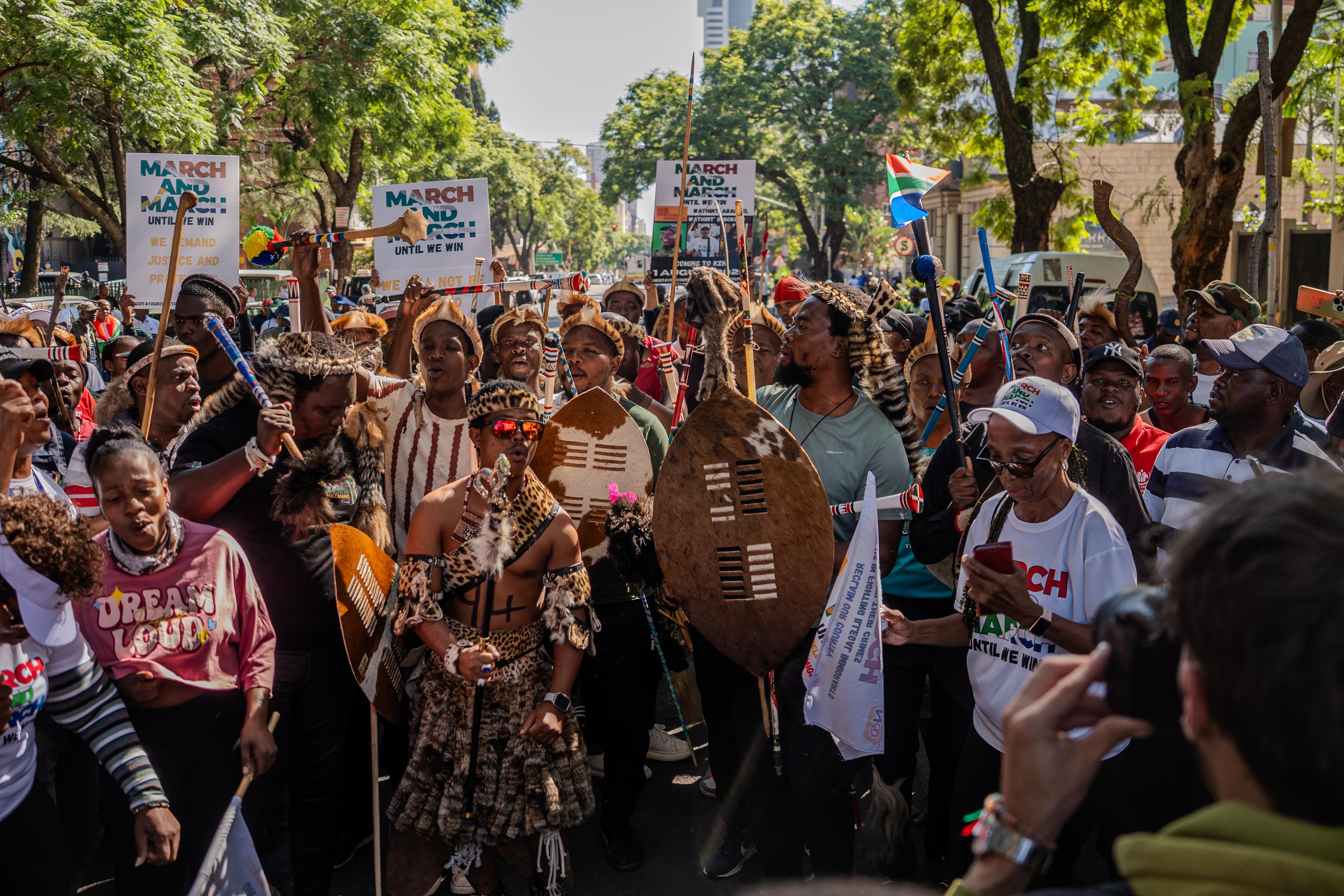 Gauteng Premier receives March and March memorandum against illegal immigrants