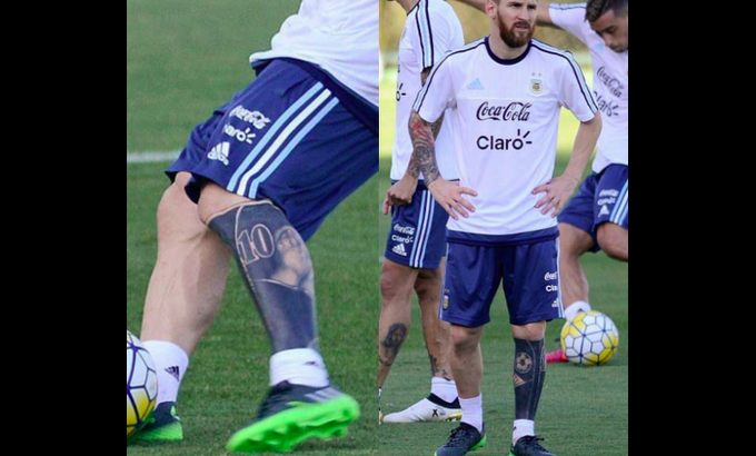 Messi Stupisce Ancora: Dopo Il Biondo, Un 'Calzettone' Nero Sulla Gamba Foto | Calcio Spagna | Calciomercato.com 410_x_680_png