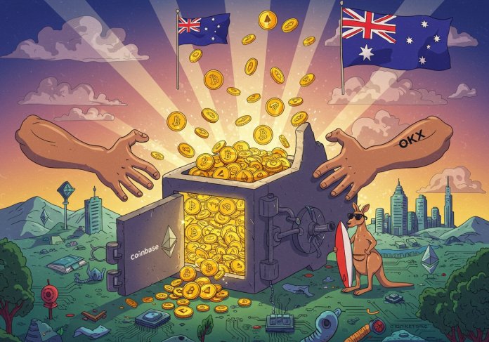 Down Under’s Crypto Rush: Coinbase and OKX Target Australian Pensions