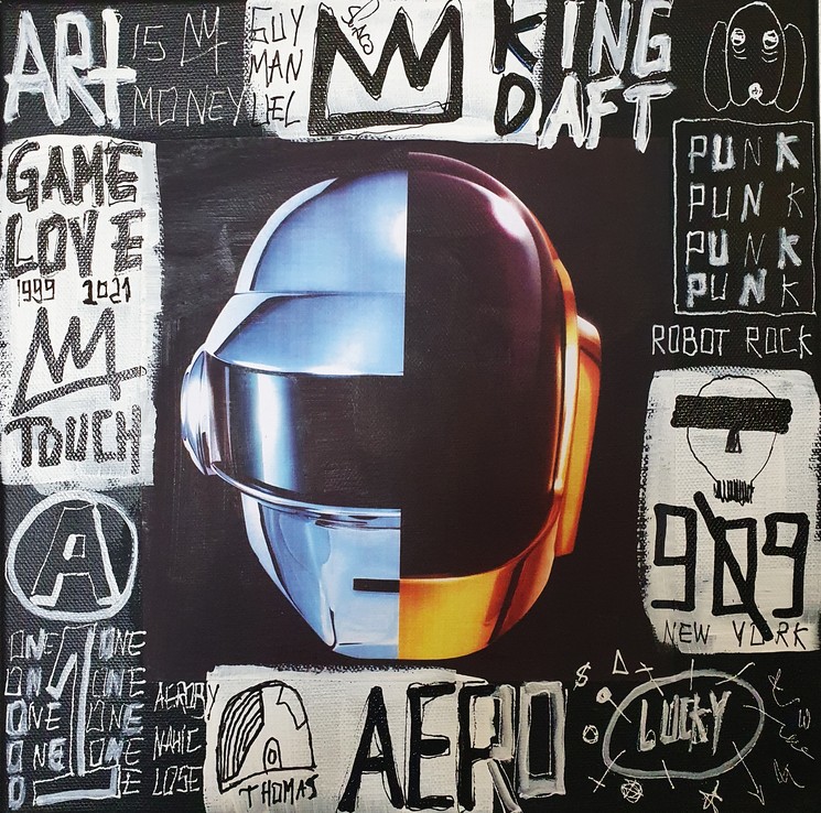 Daft Punk By Spaco 2021 Painting Artsper 1035003