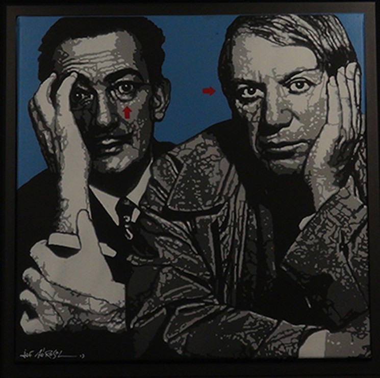 Dali Picasso Von Jef Aerosol 2015 Gemalde Artsper 60012