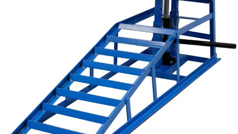 auffahrrampe mit wagenheber