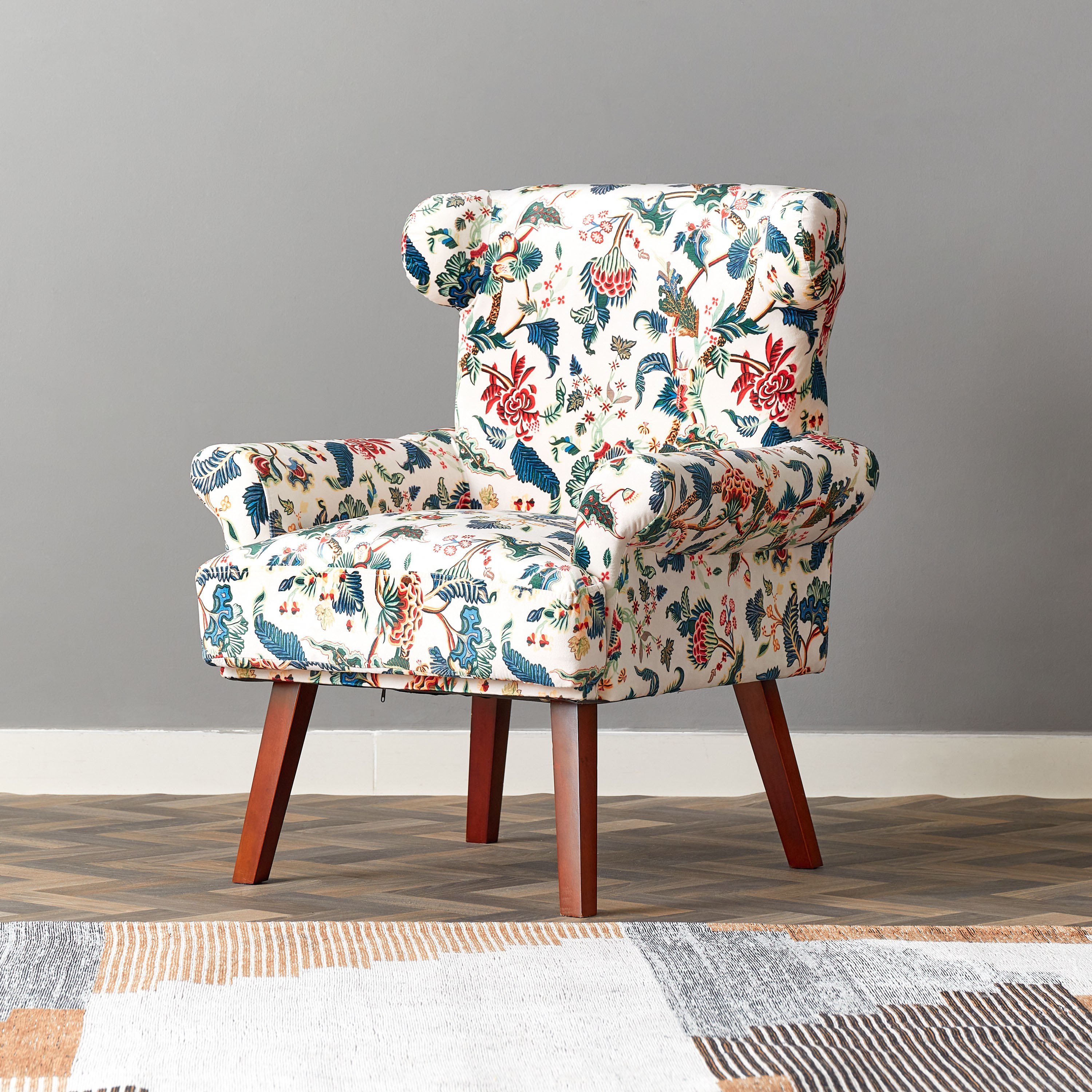 Iris Printed Accent Chair Buy Iris Printed Accent Chair Online In
