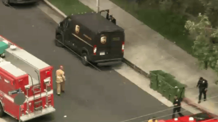 Rephrase single title from this title 
		LAPD: Suspicious package reported in UPS truck in Winnetka	
 . And it must return only title i dont want any extra information or introductory text with title e.g: ” Here is a single title:”