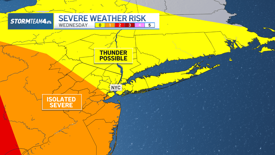 Severe Thunderstorms Expected for NJ and NYC