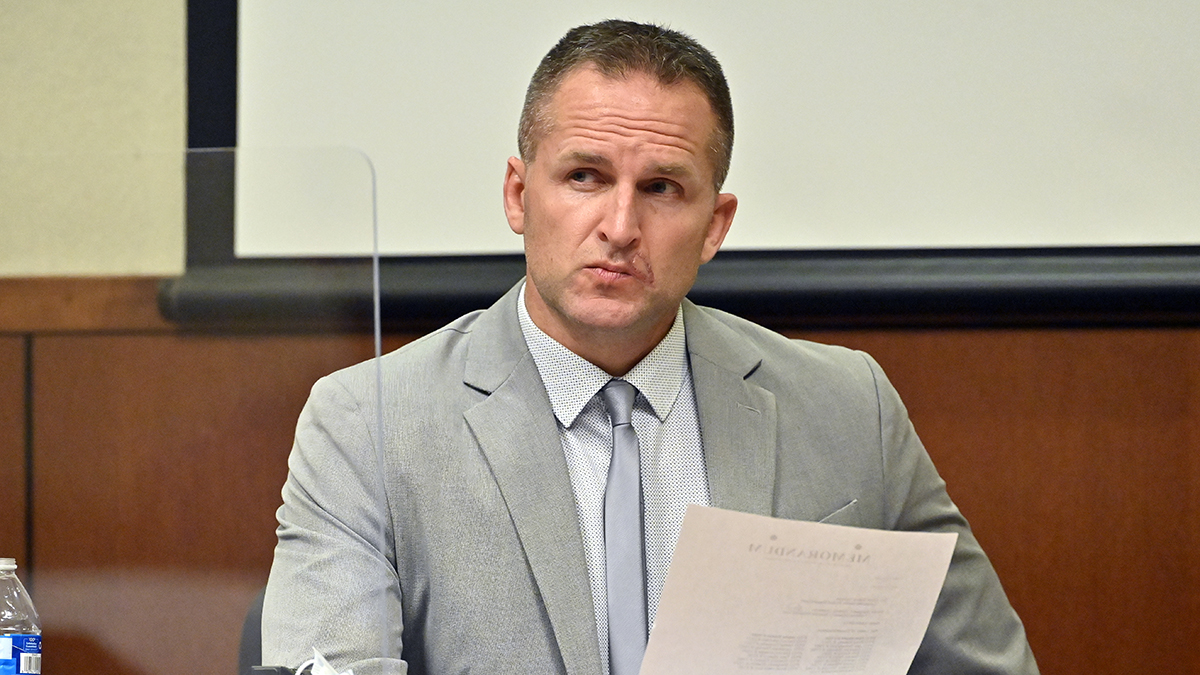 Rephrase single title from this title Ex-Kentucky officer sentenced to nearly 3 years in prison for Breonna Taylor raid – NBC New York . And it must return only title i dont want any extra information or introductory text with title e.g: ” Here is a single title:”