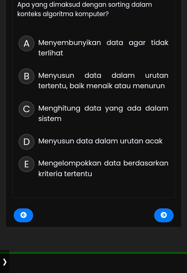 apa yang dimaksud sorting