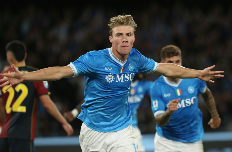 Hojlund fires Napoli into Serie A lead ahead of AC Milan's showdown with Juve