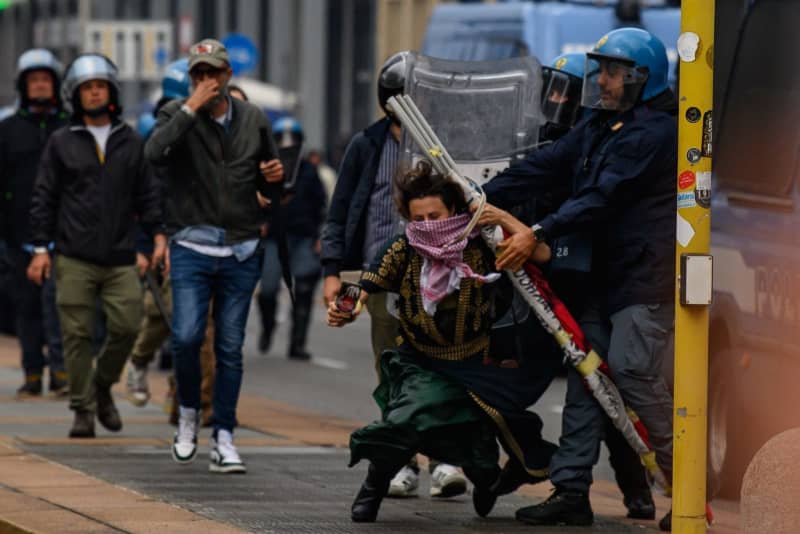 Dozens injured in nationwide Gaza solidarity strike in Italy