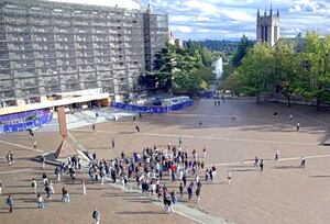 Hundred UW college students, professor chase self-professed Nazi sympathizer after lecture interruption