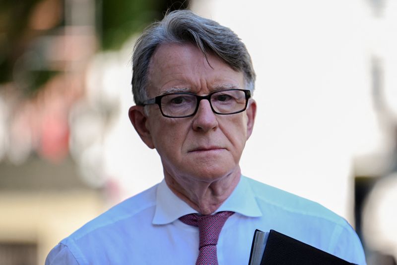 Slipus mandelson used by the Eptein scandal gaze