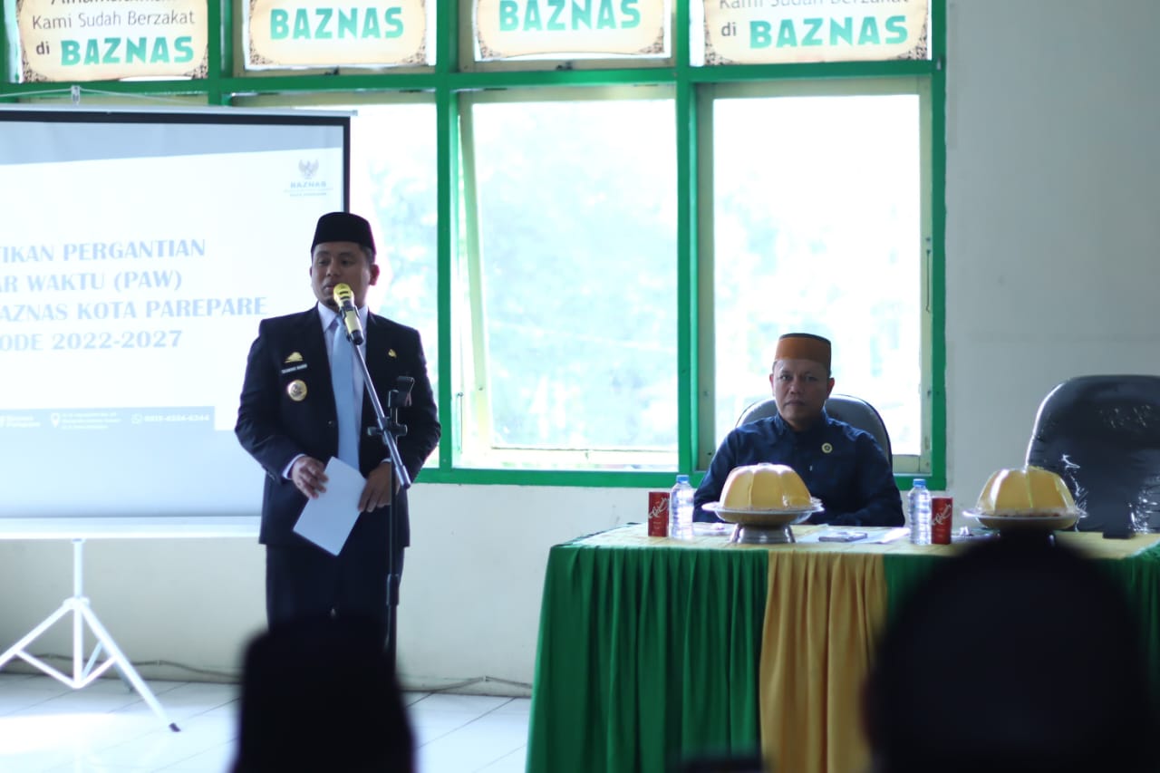 Wali Kota Parepare Tekankan Optimalisasi Pengelolaan Zakat Saat Pelantikan PAW Pimpinan BAZNAS