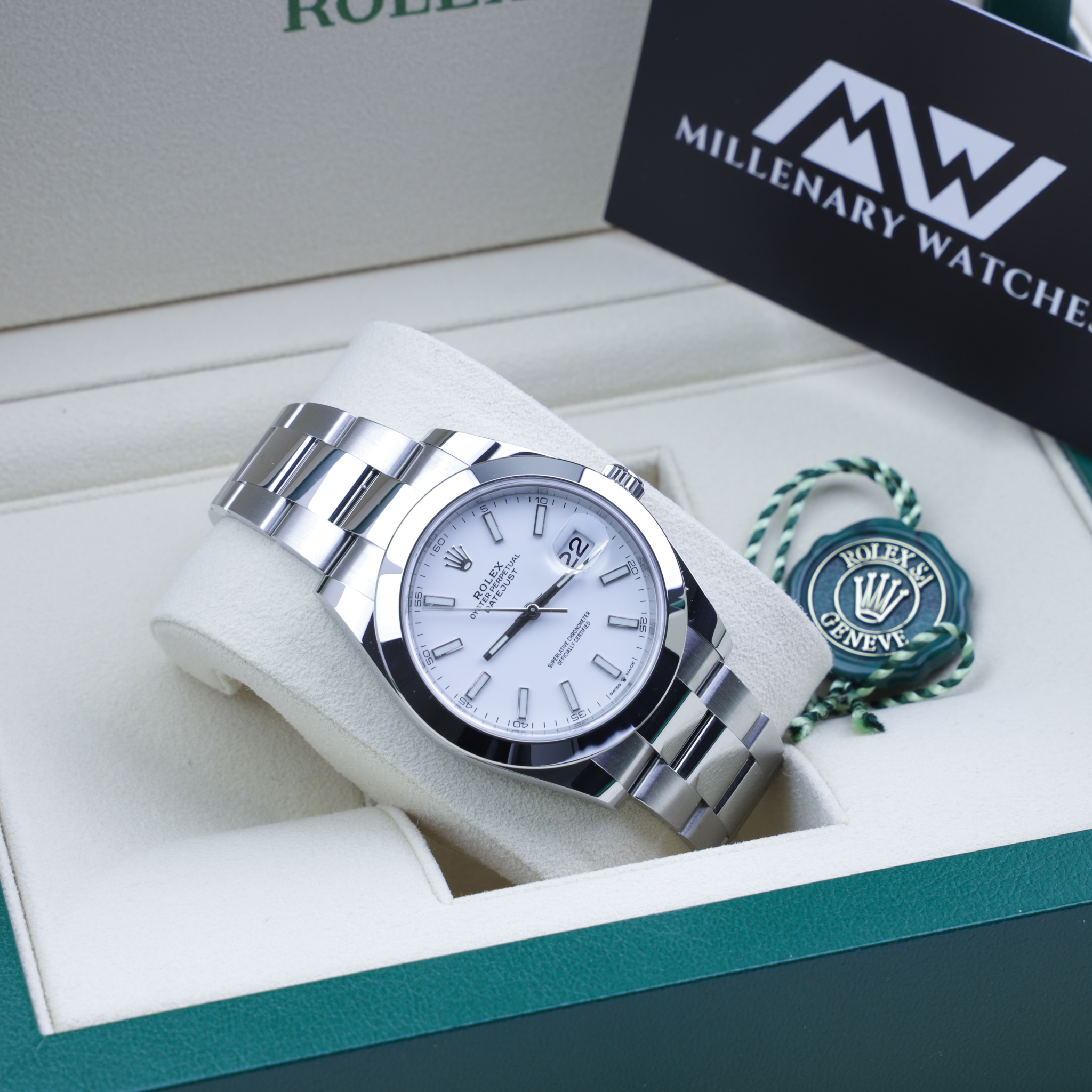 Rolex Datejust 41 126300 Unworn 2020 White Dial Millenary Watches