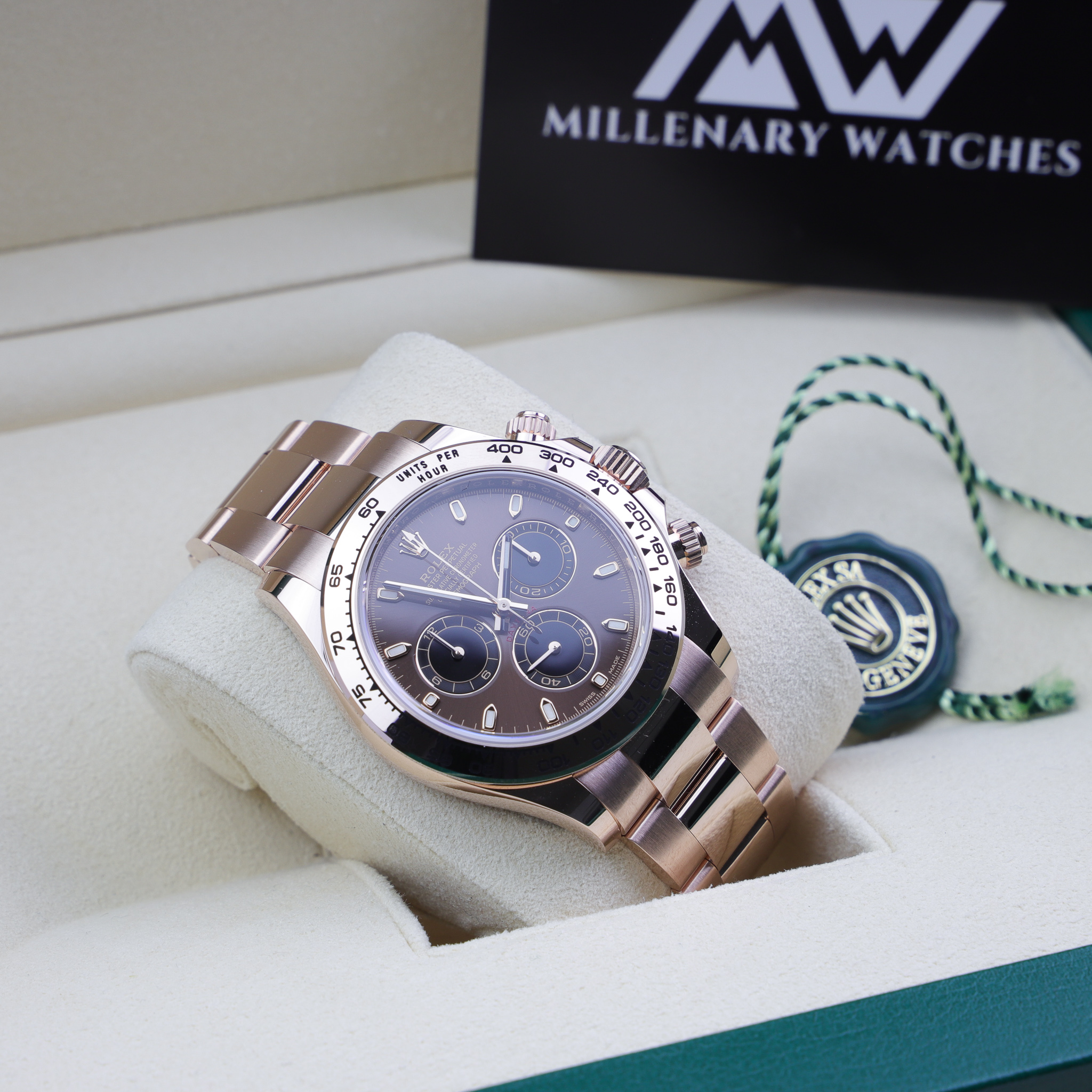 Rolex Daytona Cosmograph Everose Gold Chocolate Dial 116505 New 2021 Millenary Watches