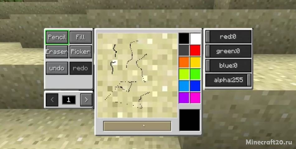 мод рисовать на блоках