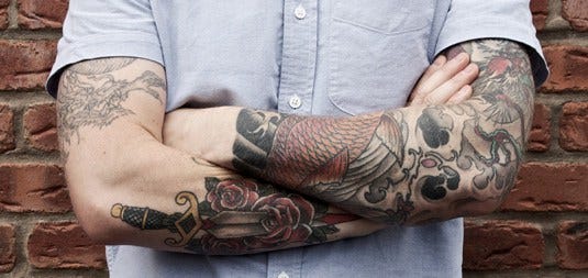 23 Designers And Their Awesome Tattoos | By Brenda Gilliam | Medium 253_x_535_jpg