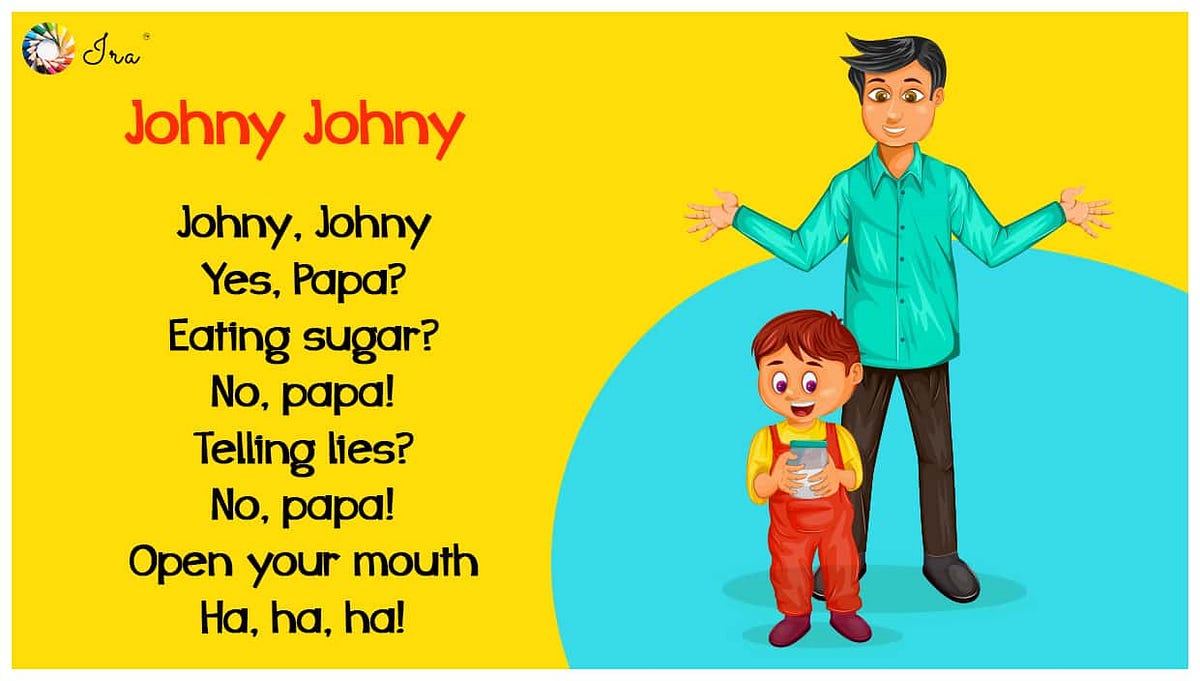 Johny Johny Yes papa Lyrics. Lyrics: Johny Johny, Yes Papa, Eating… | by  Thetubekids | Medium