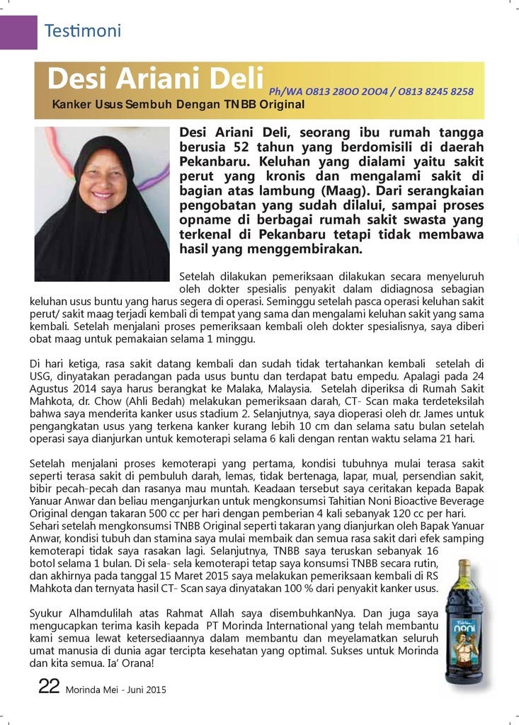 Agen dan Distributor Resmi Jual Tahitian Noni di Bekasi | by Tahitian Noni  Juice Morinda | Agen dan Distributor | Medium